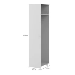 Altri Guardaroba > Dmora Guardaroba 1 ripiano 59x218h cm - Aldeno Bianco