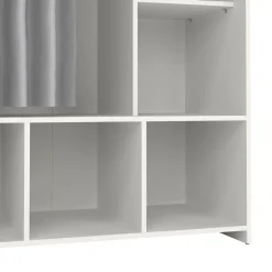 Guardaroba salvaspazio bianco e grigio 105x180h cm - Jal