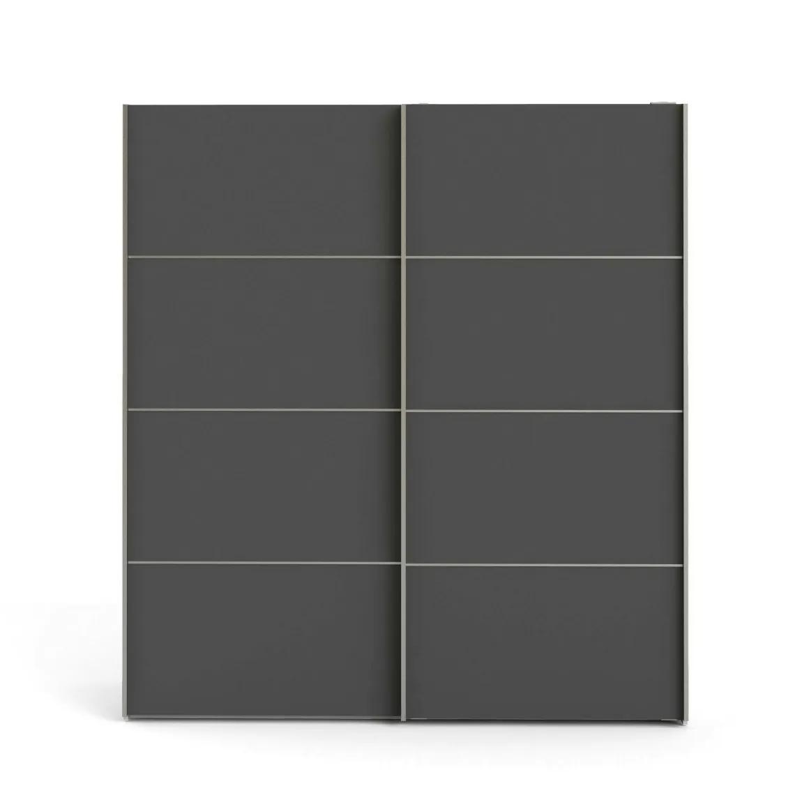 Guardaroba salvaspazio bianco e grigio 182x201h cm - Attilio