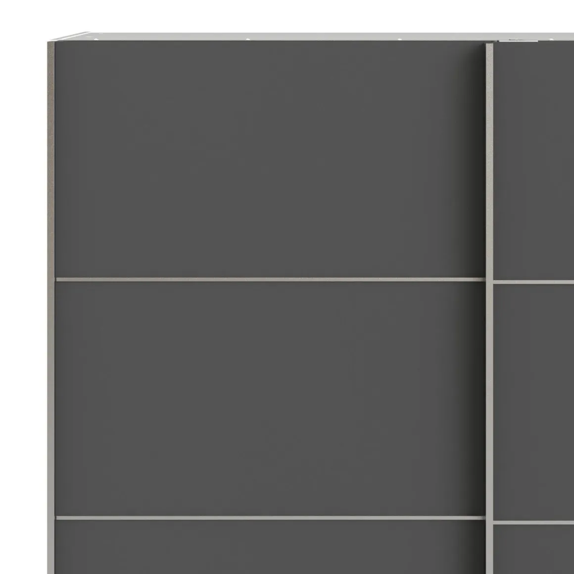 Guardaroba salvaspazio bianco e grigio 182x201h cm - Attilio