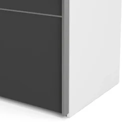 Guardaroba salvaspazio bianco e grigio 182x201h cm - Attilio