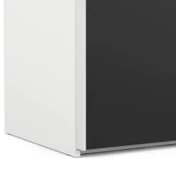 Guardaroba salvaspazio bianco e nero 242x220h cm - Kauri
