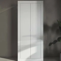 Guardaroba salvaspazio bianco lucido 78x185h cm - Contea