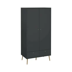 Guardaroba salvaspazio grigio 98x200h cm - Kahina
