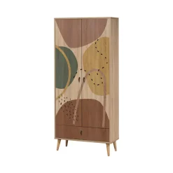 Guardaroba 2 Ante|Camera Da Letto > Dmora Guardaroba salvaspazio 80x190h cm - Atomic Multicolore