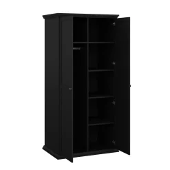 Guardaroba salvaspazio nero 95x200h cm - Darby