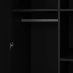 Guardaroba salvaspazio nero 95x200h cm - Darby