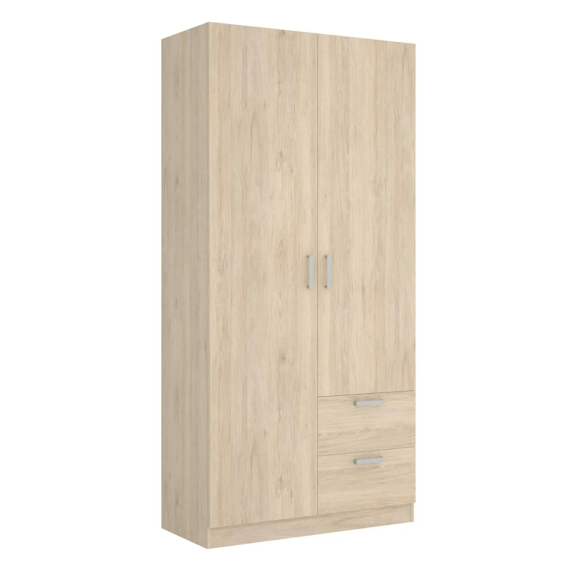 Guardaroba 3 Ante > Dmora Guardaroba salvaspazio rovere 110x179h cm - Pettineo Marrone Rovere
