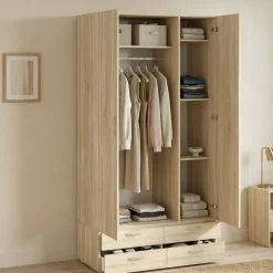 Guardaroba salvaspazio rovere 110x214h cm - Randazzo