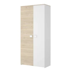 Guardaroba salvaspazio rovere e bianco 90x205h cm - Arcibald