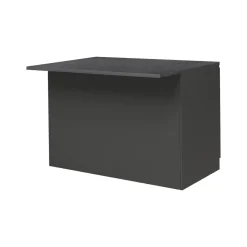 Cucina|Mobili Dispensa > Dmora Isola cucina economica 125x90x90h cm antracite e ardesia - Analiza Grigio Ardesia, Nero Antracite