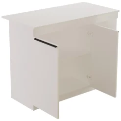 Mobili Dispensa > Dmora Isola da Cucina 2 Ripiani 4 Ante 160x60x90h cm, 4 Vani - Oviglio Bianco