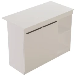 Mobili Dispensa > Dmora Isola da Cucina 2 Ripiani 4 Ante 160x60x90h cm, 4 Vani - Oviglio Bianco