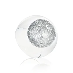 Lampada a sospensione, Lampadario, Luminare sospeso, Lampada a pendente, 38x38h33 cm, Cromo