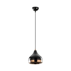 Lampade A Sospensione > Dmora Lampada a Sospensione Nero Marrone Rame 892opv1753 Colore Struttura Marrone - Valbruna Marrone Rame, Nero