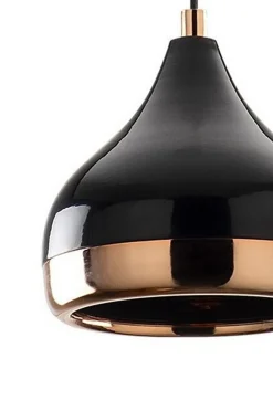 Lampade A Sospensione > Dmora Lampada a Sospensione Nero Marrone Rame 892opv1753 Colore Struttura Marrone - Valbruna Marrone Rame, Nero