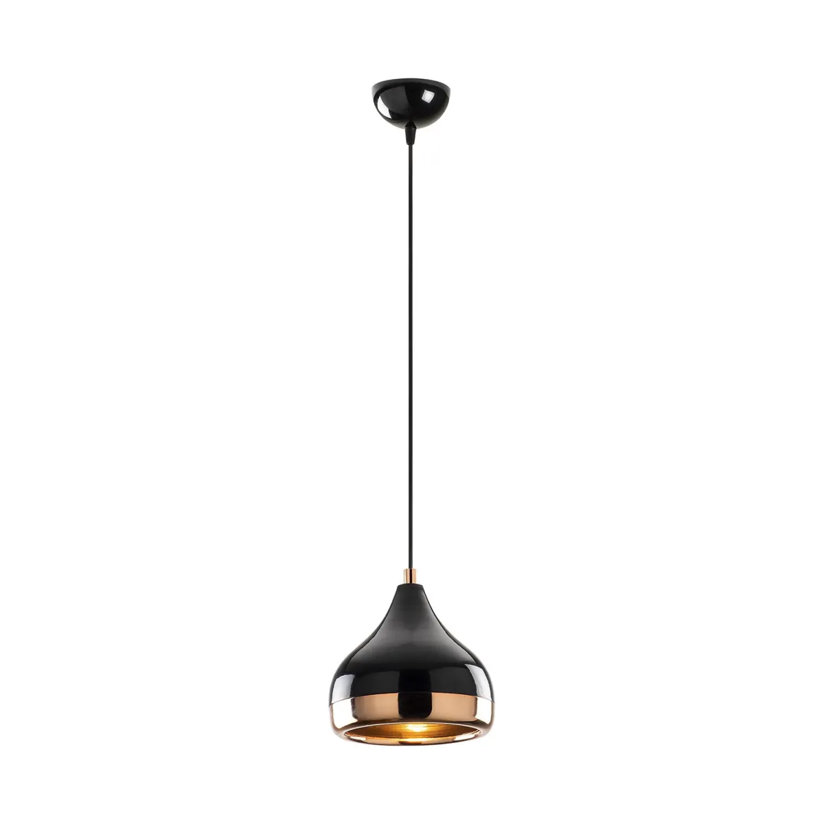 Lampade A Sospensione > Dmora Lampada a Sospensione Nero Marrone Rame 892opv1753 Colore Struttura Marrone - Valbruna Marrone Rame, Nero