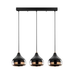Lampada a Sospensione Nero Marrone Rame 892opv1758 Colore Struttura Marrone - Vernate