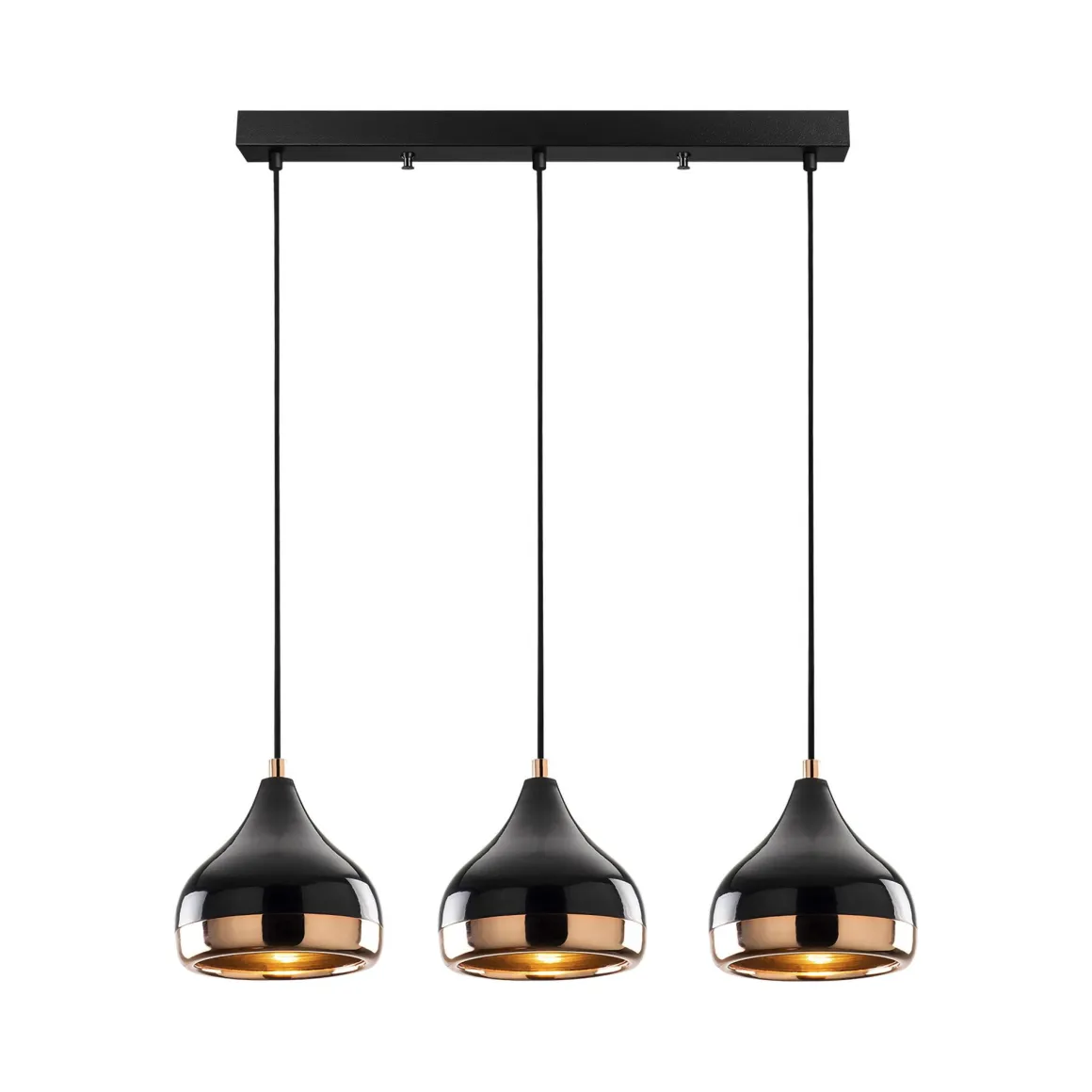 Lampada a Sospensione Nero Marrone Rame 892opv1758 Colore Struttura Marrone - Vernate