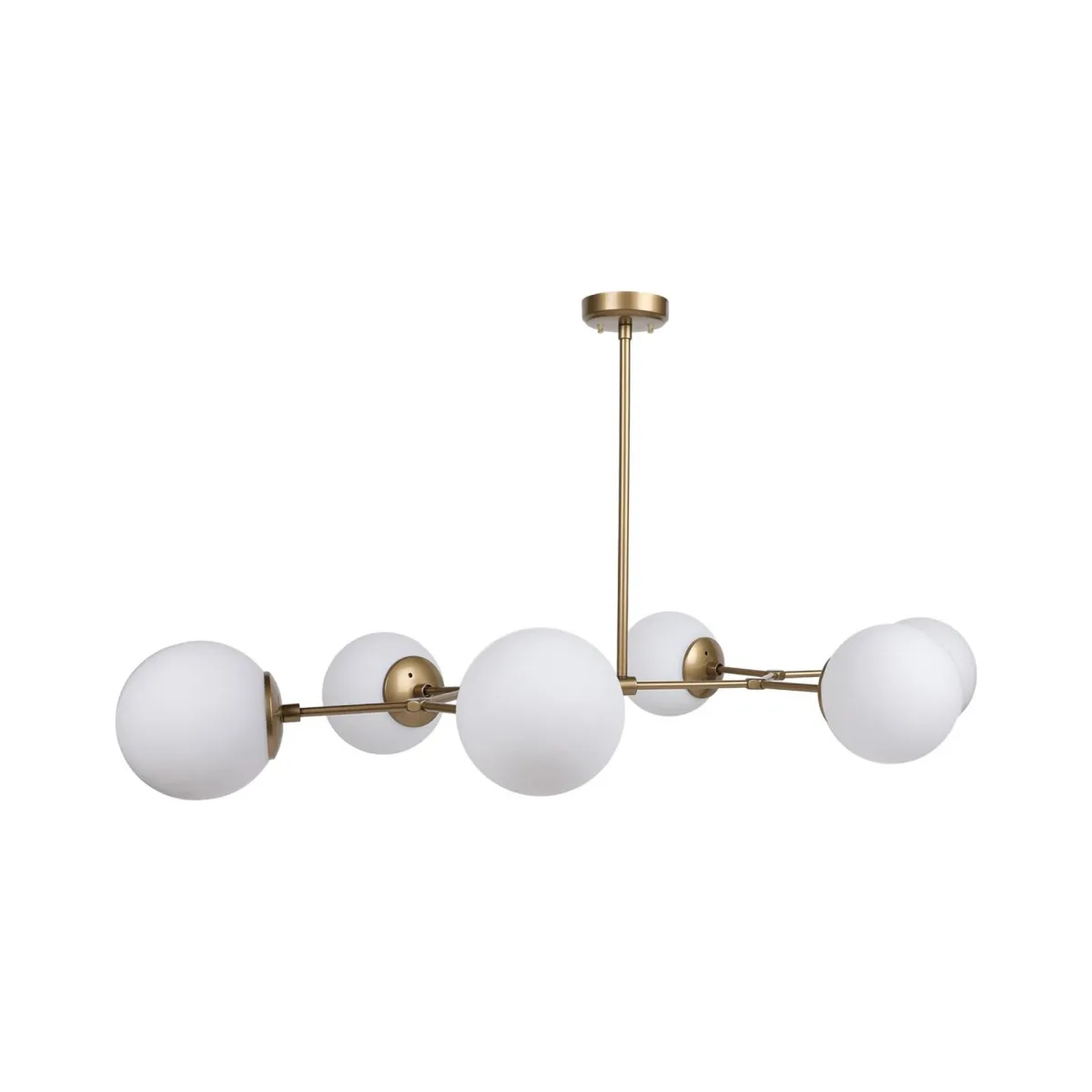 Lampade A Sospensione > Dmora Lampada a Sospensione oro Bianco 892opv1639 Colore Struttura Bianco - Toano Bianco, Oro