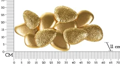 Lampada da parete Castrocaro, 60x11 h31 cm, Oro