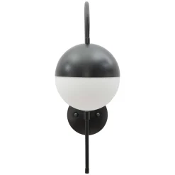 Lampade Da Parete > Dmora Lampada da Parete Nero Bianco Necessaria 1 Lampadina Attacco e14, Indoor - Haines Bianco, Nero