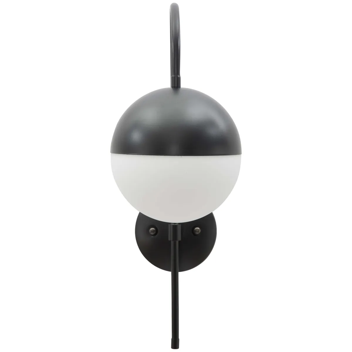 Lampade Da Parete > Dmora Lampada da Parete Nero Bianco Necessaria 1 Lampadina Attacco e14, Indoor - Haines Bianco, Nero