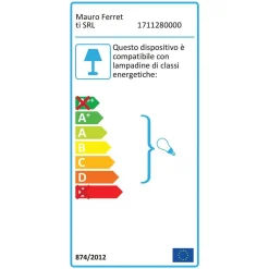 Lampada da Parete Nero oro Necessarie 2 Lampadine Attacco e14, Indoor - Valpar