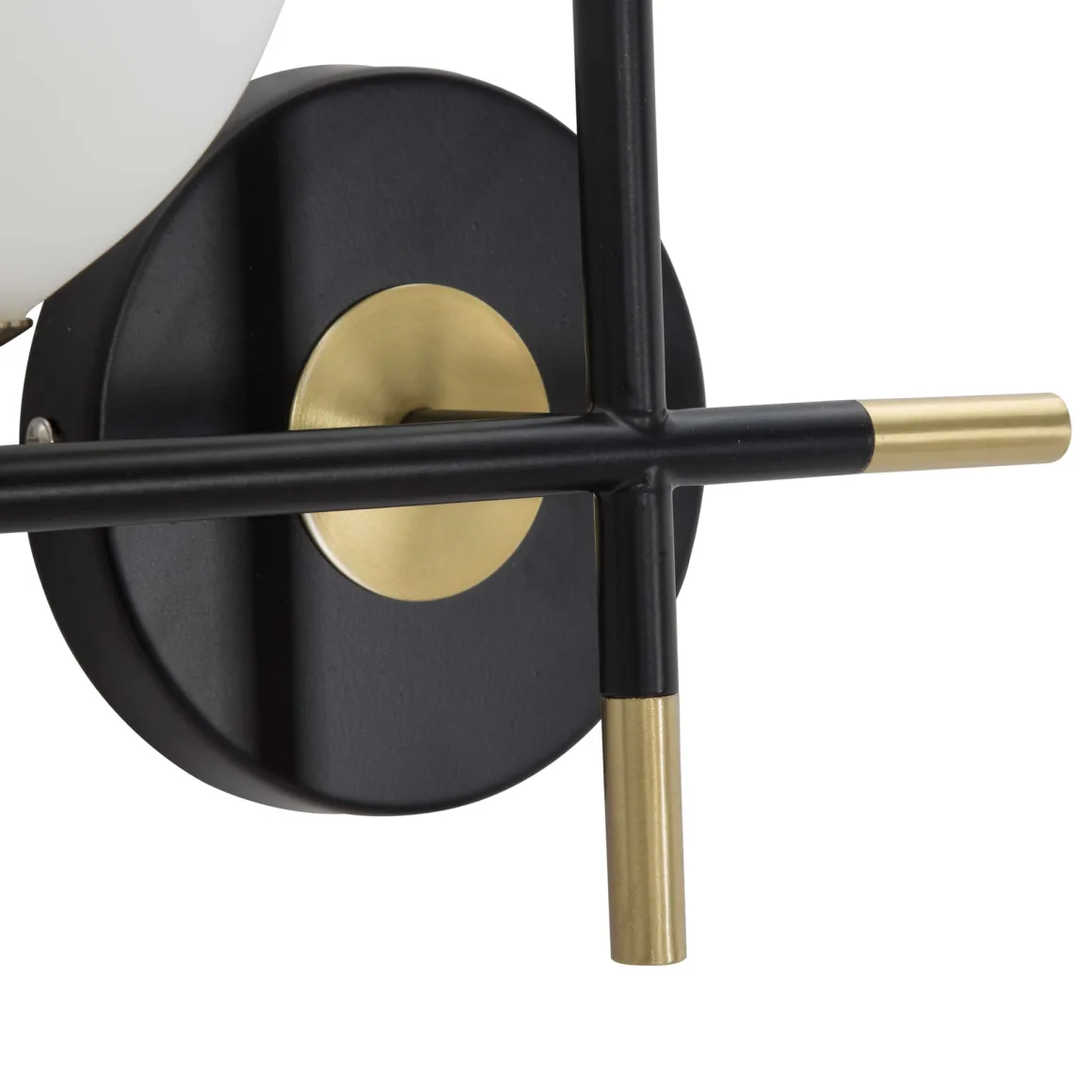 Lampada da Parete Nero oro Necessarie 2 Lampadine Attacco e14, Indoor - Valpar