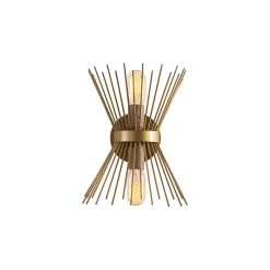 Lampada da Parete oro Attacco e 27 max 40 w Indoor, Materiale Aplique in Metallo - Catola