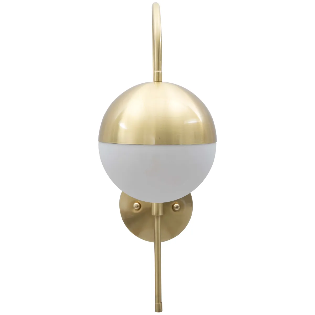 Lampade Da Parete > Dmora Lampada da Parete oro Bianco Necessaria 1 Lampadina Attacco e14, Indoor - Haines Bianco, Oro
