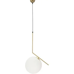 Lampade Da Soffitto > Dmora Lampada da Soffitto Bianco oro Indoor Classe Energetica a++, Colore Struttura oro - Granad Oro, Bianco