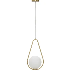 Lampada da Soffitto oro Bianco Necessarie 2 Lampadine Colore Struttura Bianco, Classe Energetica a+ - d - Goma