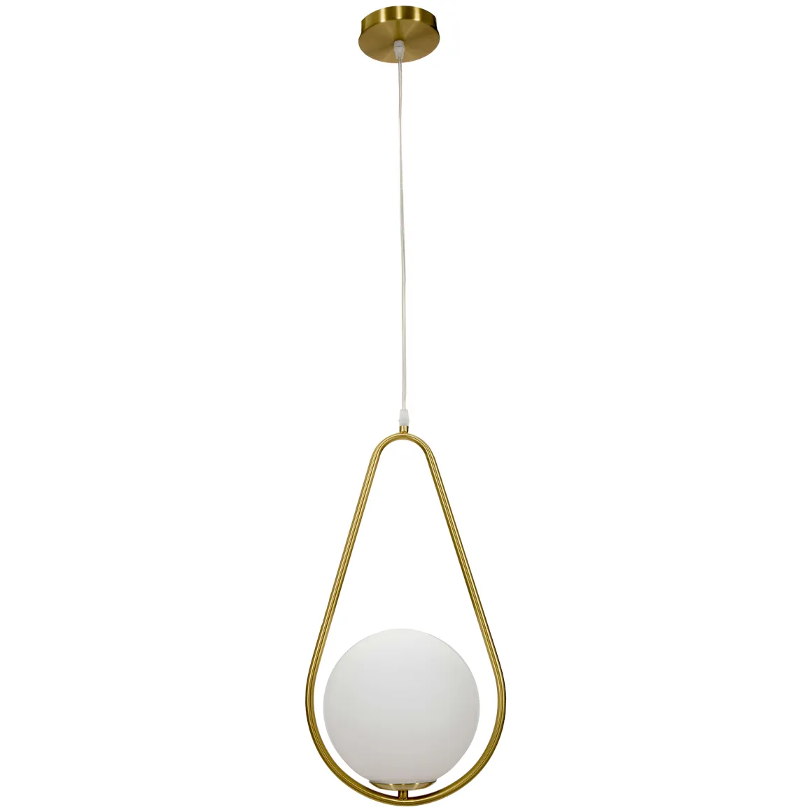 Lampade Da Soffitto > Dmora Lampada da Soffitto oro Bianco Necessarie 4 Lampadine Colore Struttura Bianco, Materiale Struttura in Vetro - Dariniti Bianco, Oro