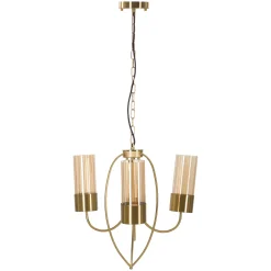 Lampada da Soffitto oro Necessarie 3 Lampadine Materiale Struttura in Vetro, - Darona