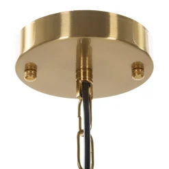 Lampada da Soffitto oro Necessarie 3 Lampadine Materiale Struttura in Vetro, - Darona