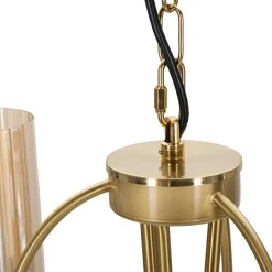 Lampada da Soffitto oro Necessarie 3 Lampadine Materiale Struttura in Vetro, - Darona