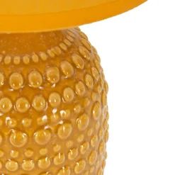 Lampada da Tavolo Arancione Necessaria 1 Lampadina Attacco e14, Paralume - Bethel