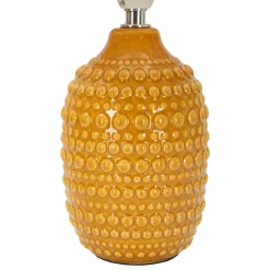 Lampada da Tavolo Arancione Necessaria 1 Lampadina Attacco e14, Paralume - Bethel