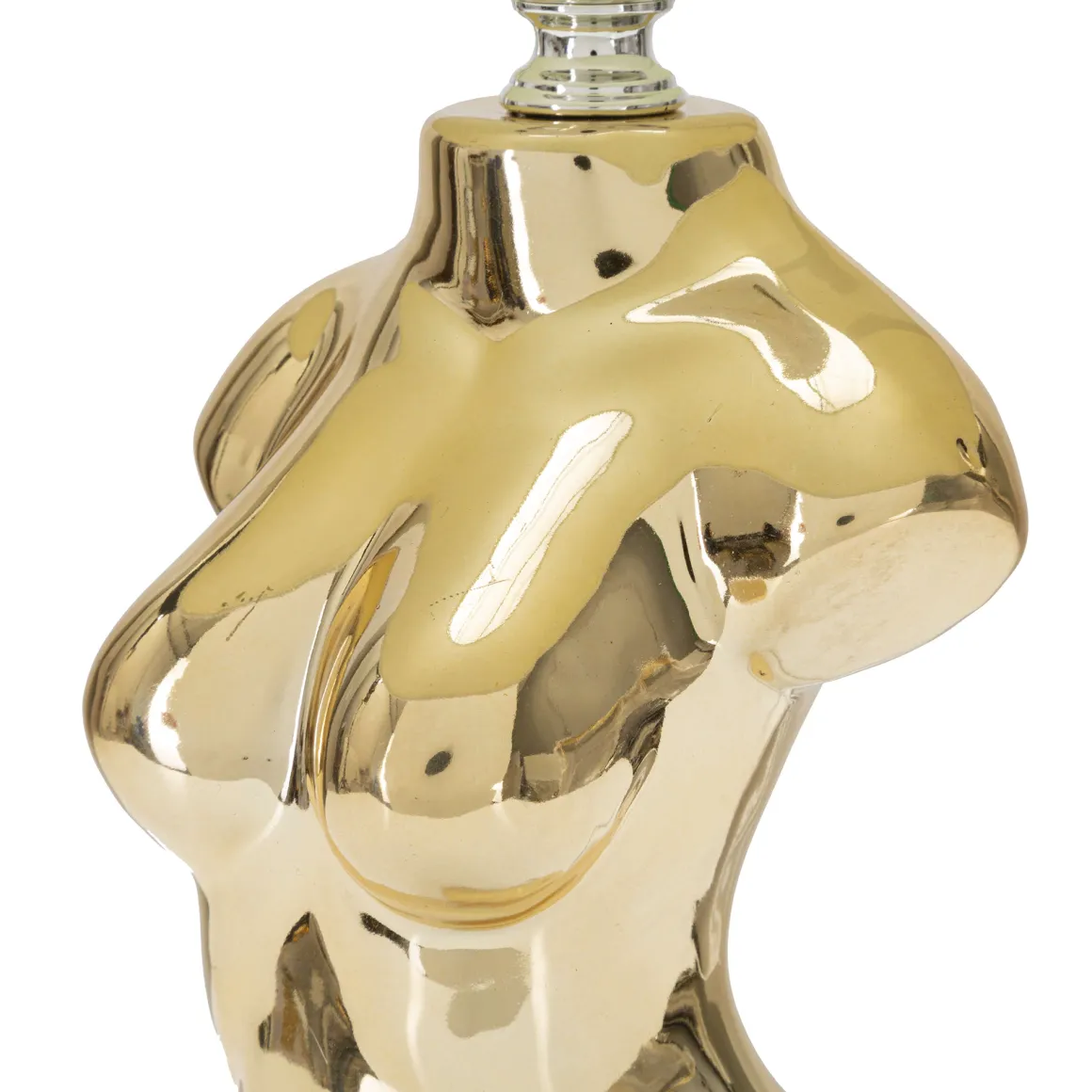 Lampada da Tavolo Beige oro Necessaria 1 Lampadina Attacco e27, Paralume - Bafapa
