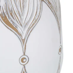 Lampada da Tavolo Bianco Beige Necessaria 1 Lampadina Attacco e27, Paralume - Batabaga