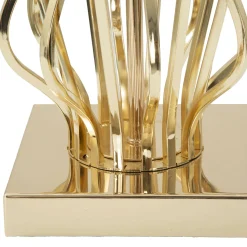 Lampada da Tavolo Bianco Crema oro Necessaria 1 Lampadina Attacco e27, Paralume - Sigiri