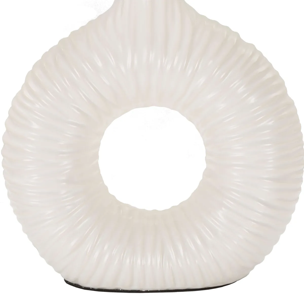 Lampade Da Tavolo > Dmora Lampada da Tavolo Necessaria 1 Lampadina Attacco e14, Paralume - Mirny Bianco