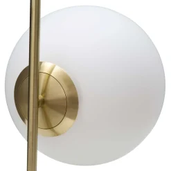Lampada da Tavolo Bianco Opaco oro Necessaria 1 Lampadina Attacco e14, Interruttore Manuale - Paraty