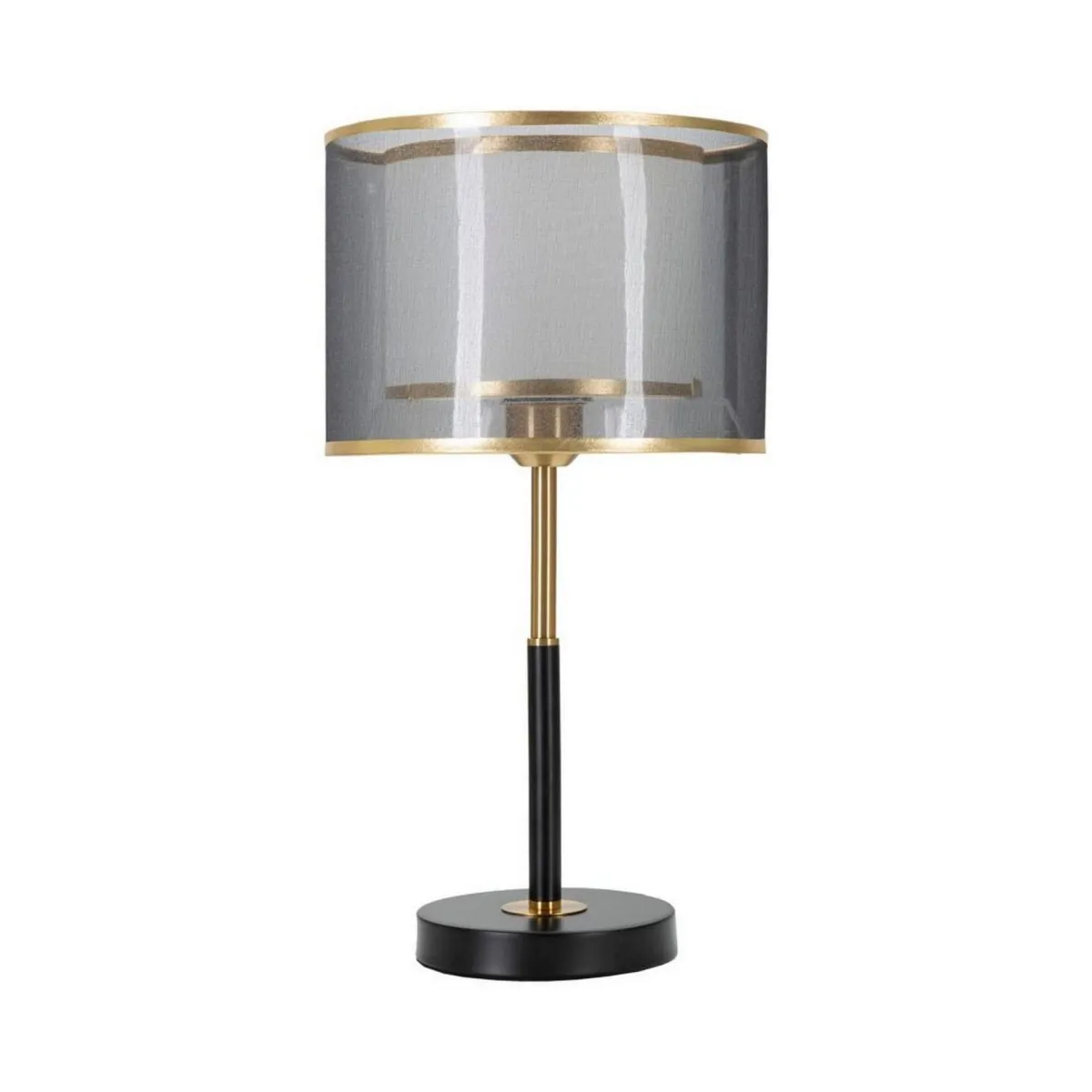 Lampade Da Tavolo > Dmora Lampada da tavolo Chiaroscuro, 25x25 h48 cm, Nero e Oro Oro, Nero