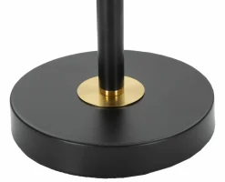 Lampade Da Tavolo > Dmora Lampada da tavolo Chiaroscuro, 25x25 h48 cm, Nero e Oro Oro, Nero