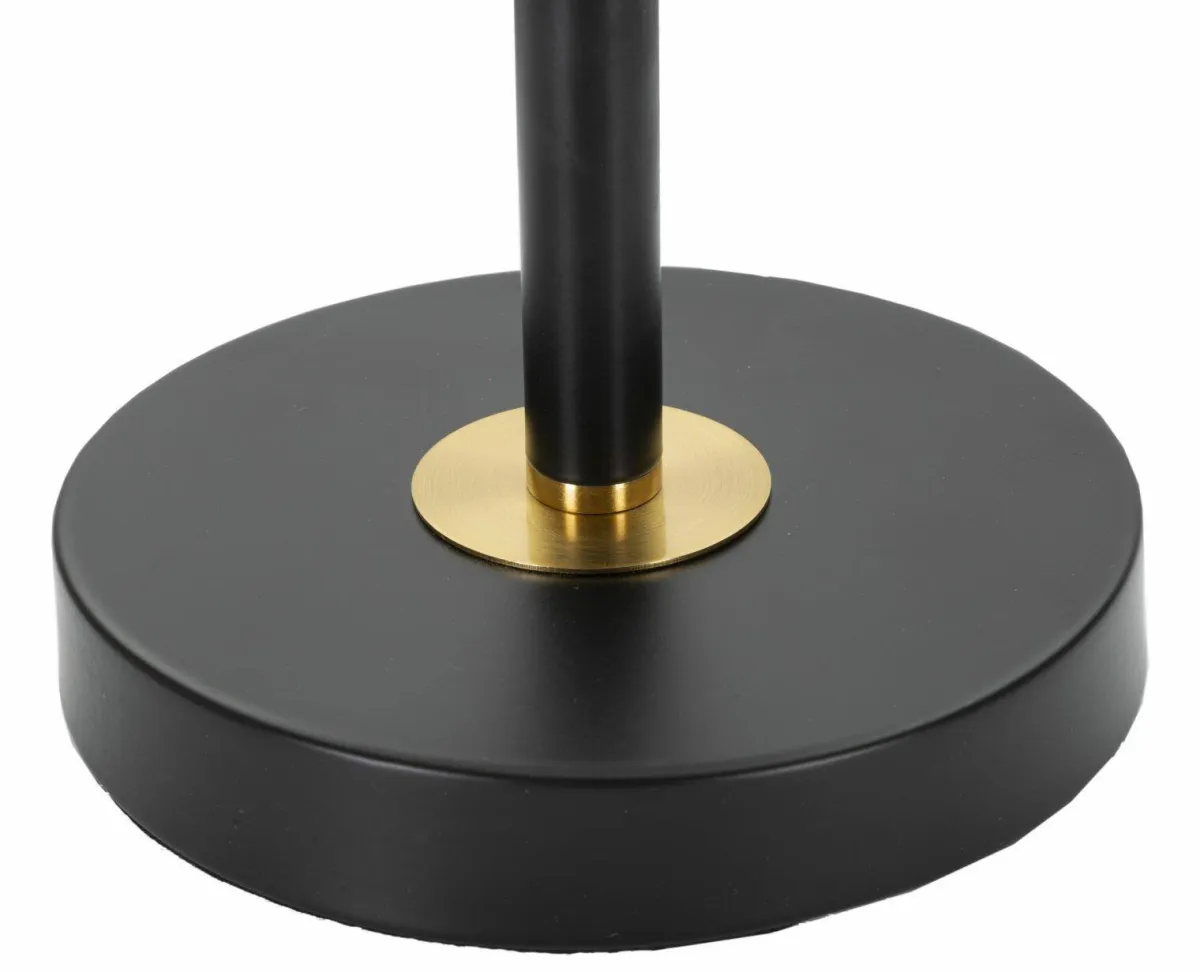 Lampade Da Tavolo > Dmora Lampada da tavolo Chiaroscuro, 25x25 h48 cm, Nero e Oro Oro, Nero