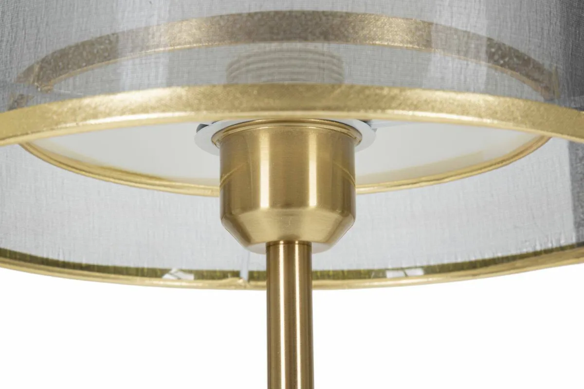 Lampade Da Tavolo > Dmora Lampada da tavolo Chiaroscuro, 25x25 h48 cm, Nero e Oro Oro, Nero