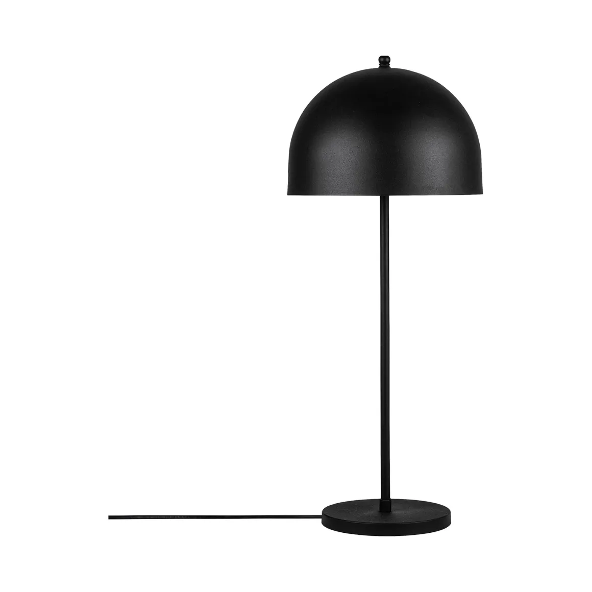 Lampada da Tavolo Nero Paralume Attacco e 14 max 40 w, Interruttore Connessione Diretta - Latiano