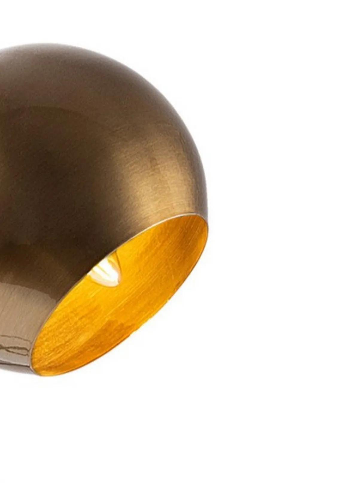 Lampada da Tavolo oro Paralume Attacco e 14 max 40 w, Interruttore Connessione Diretta - Polia